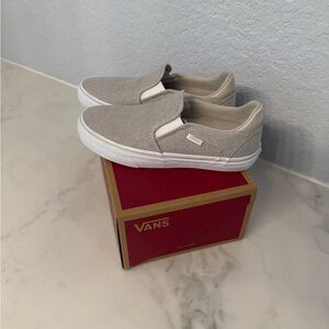 Vans Asher Deluxe summer canvas taupe  Women’s size 8.5